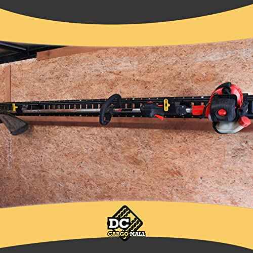 DC Cargo Mall E Track Tool Holder with Locking Handle ? (2 Pack) Heavy Duty Weed Eater, Trimmer & Shovel Rack for Enclosed Trailers