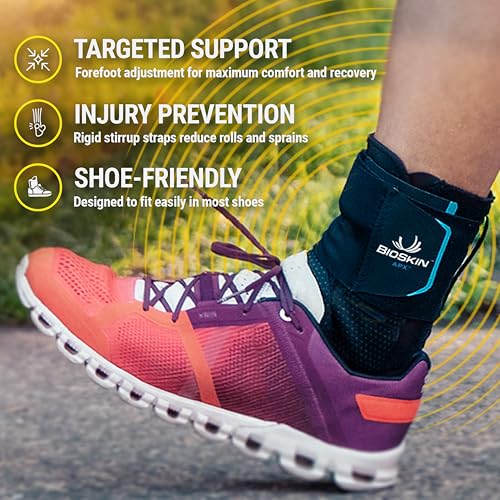 APX Sprained Ankle Brace - No Lace, Figure-8 Wrap, Adjustable Compression Ankle Support, Stabilizer for Men & Women, Sprain Prevention, Recovery, For Running, Volleyball, Pickleball, Soccer (XLarge)