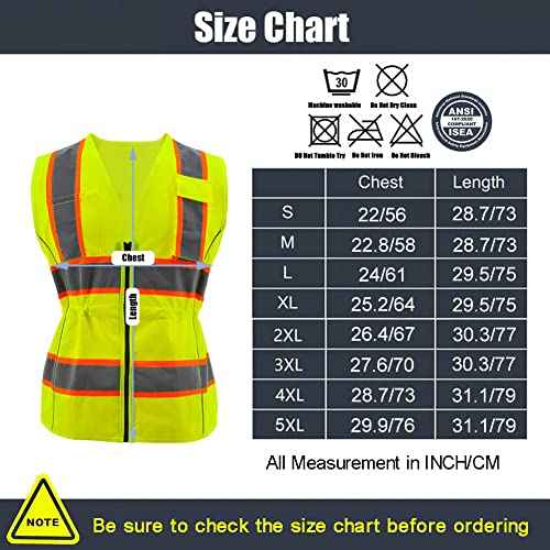 Safety Vest Reflective for Woemn High Visibility Construction Vest