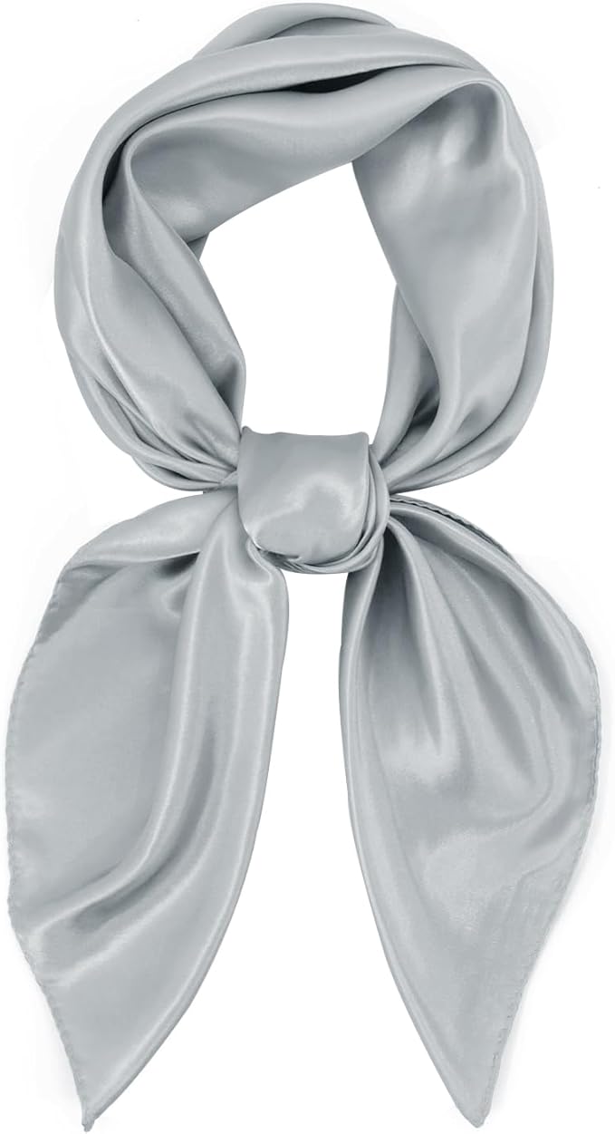 vimate 35" Square Silk Like Head Scarf - Women's Fashion Satin Scarf Bandana for Hair Wrapping at Night.