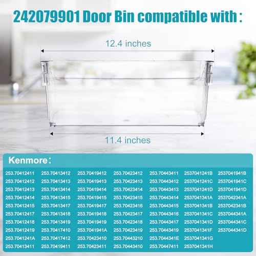 242079901 Refrigerator Door Bin Replacement, 242079901 Door Bin Compatible with Parts of Crosley Frigidaire Kenmore Refrigerator, 242079901 Refrigerator Door Bin Replaces 242079903