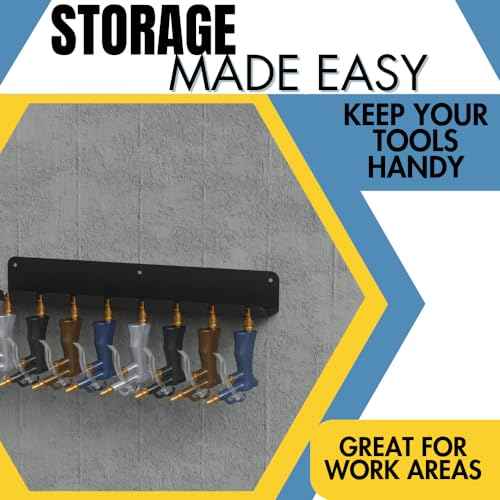 Koova Wall Mount Air Tool Holder - Made in USA - Includes Hardware for Efficient Garage & Tool Storage