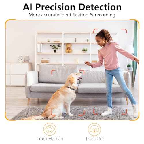 2K Pet Camera Indoor, 5G/ 2.4G Indoor Cameras for Home Security, Baby/Dog/Pet/Elder Camera with Phone App, Night Vision, Auto Tracking, Human/Pet Detection, Cloud&SD Storage