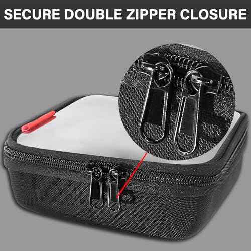 HAUTMEC Utility Tools Organizer Set, 2 Pcs Portable EVA Hard Storage Case with Clear Top Window, Double Zipper, Water-Resistant 1680D Material ? HT0403