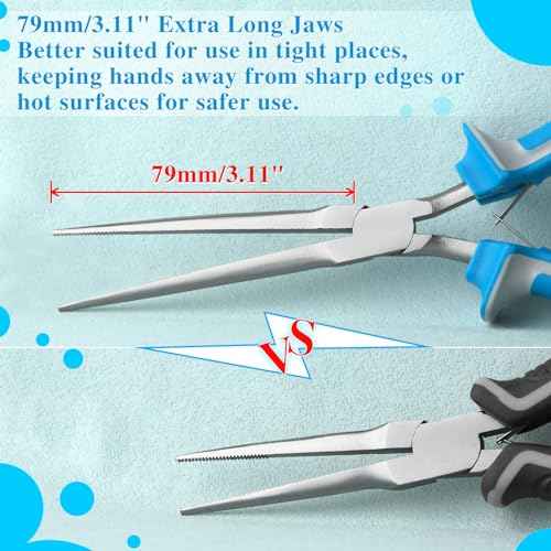SPEEDWOX Micro Extra Long Needle Nose Pliers Mini Needle Nose Pliers fishing small needle nose pliers for jewelry making mini pliers jewelry making pliers long needle nose pliers hand tools