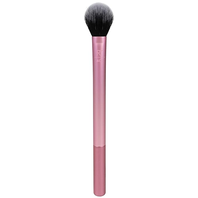 Real Techniques Setting Brush With Ultra Plush Custom Cut Synthetic Bristles and Extended Aluminum Ferrules to Build Coverage