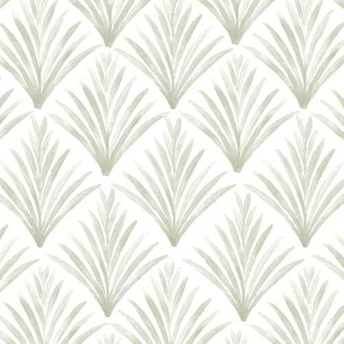 Modern Peel and Stick Wallpaper Geometric 17.3''¡¿78.8'' Leaf Wall Paper Light Green/White Wallpapers Boho Self Adhesive Removable Wallpaper Bedroom Contact Paper for Cabinets and Drawers Decor Vinyl
