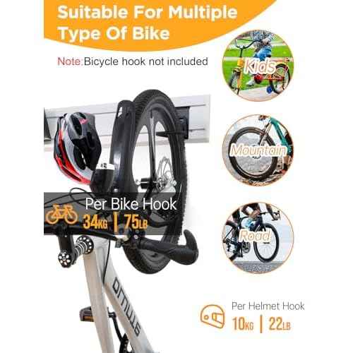 Garage Tool Organizer Wall Mount Slat Wall Paneling Yard Tool Storage for Garage, Bike Storage Rack
