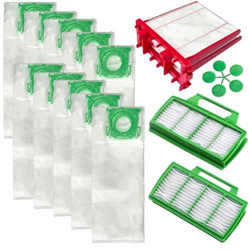 Replacement for SEBO Airbelt K Series Model, 1 Pack Exhaust Filter and 6608ER Micro Hygiene Filter, 10 Pack 6629ER Filter Bags, 1 Pack Pre-motor Microfilter