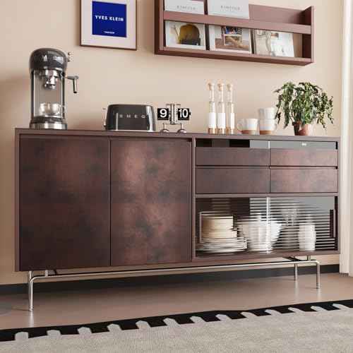 CRE8TIVE Metallic Brown Wood Contact Paper Peel and Stick Faux Wood Look Wallpaper Removable Self Adhesive Vinyl Wallpaper 12"x80" Brown Contact Paper for Countertops Waterproof Shelves Desk Table Top