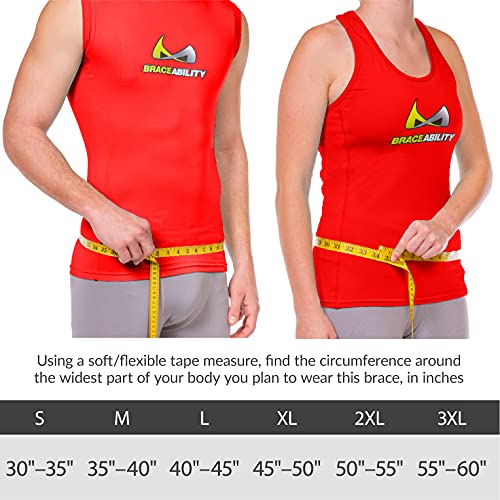 BraceAbility Spine Sport Back Brace - Athletic Men's and Women's Workout Lumbar Corset for Exercising, Running, Golfing, Driving, Fishing, Active Nurses and Police Work (Small)