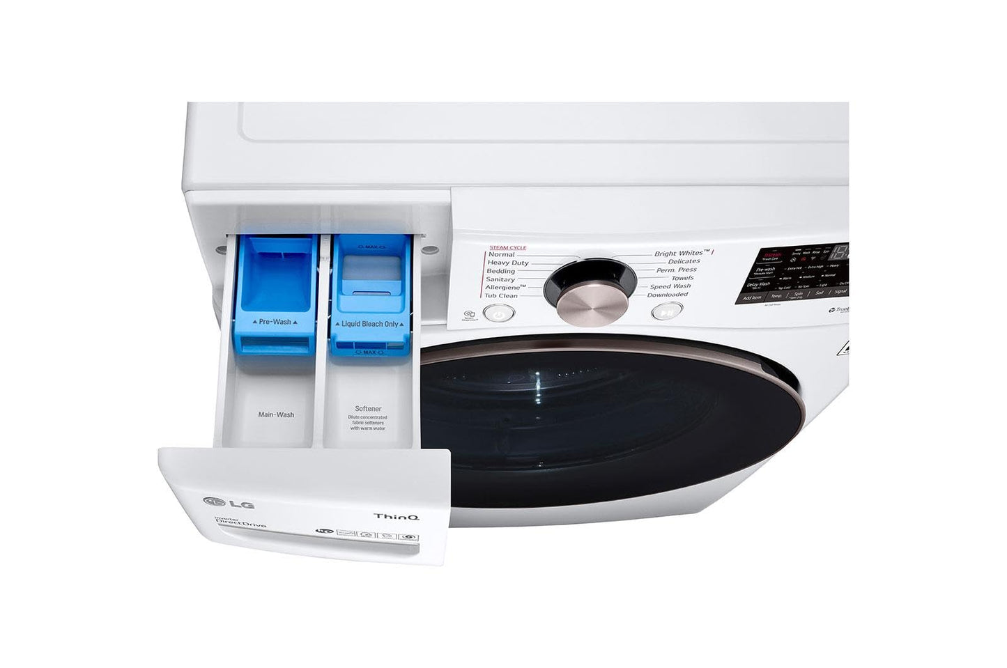 LG 4.5 Cu. Ft. Ultra Large Capacity Front Load Washer, Smart Wi-Fi Enabled, TurboWash 360° Technology, Built-In Intelligence, White