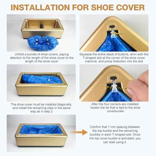 Shoe Covers Dispenser Containing 200pcs Shoe Covers Disposable Non Slip High Quality Automatic Shoe Cover Machine with Disposable Shoe Covers for Indoors for Most Occasion and Shoes Size
