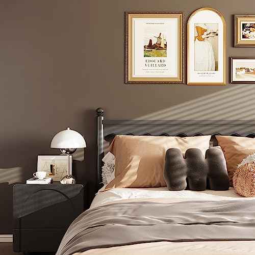 CRE8TIVE Thick Tan Wallpaper for Bedroom 12"x80" Matte Brown Contact Paper Peel and Stick Waterproof Self Adhesive Solid Color Removable Wallpaper for Bathroom Cabinets Shelves