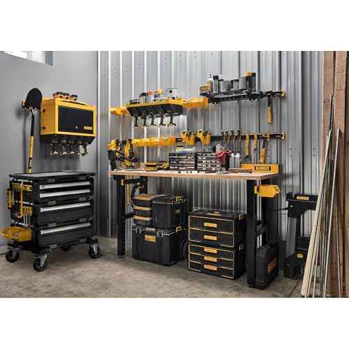 DEWALT TOUGHSYSTEM 2.0 DXL Workshop Tool Storage Kit, Portable Tool Storage with Wheels (DWST086502)