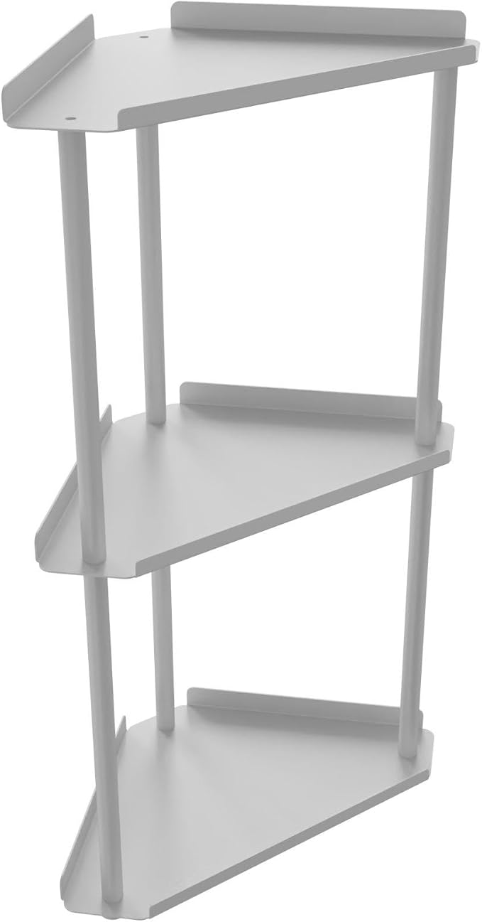 FLE 3 Tier Corner Bathroom Counter Organizer, Countertop Corner Shelf,Makeup Organizer and Storage for Bathroom
