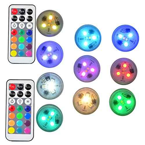 Paper Lantern Lights Battery Operated Remote Hanging Led Lanterns Light with Hook Super Bright RGB White Warm White 15 Days Standby, 36 hours Constant On for Lantern Tent Lighting(10 lights+2 remotes)