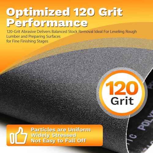 16-1/4 x 43-1/2 Inch 120 Grit Silicone Carbide Drum Sander Conveyor Belt Feed Belt for Older JET & Performax 16-32 Drum Sanders