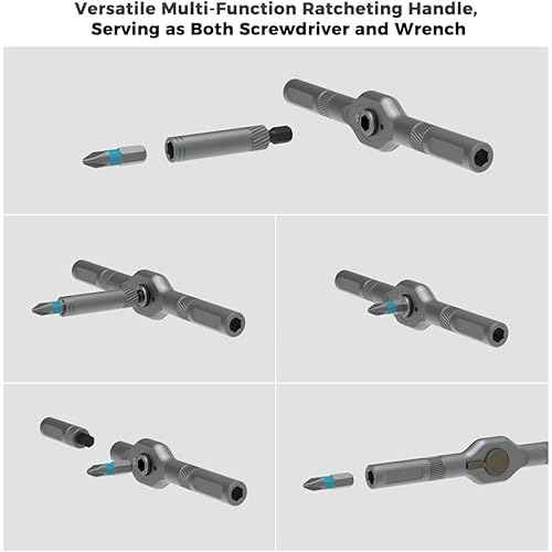 42 in 1 Magnetic Screwdriver Set, DIY Ratchet Screwdriver Set, Removable Self-assembly Precision Screwdriver Kit, Magnetic DIY Precision Tool Kit for PC Laptop Mobile Cell Phone Digital Watch
