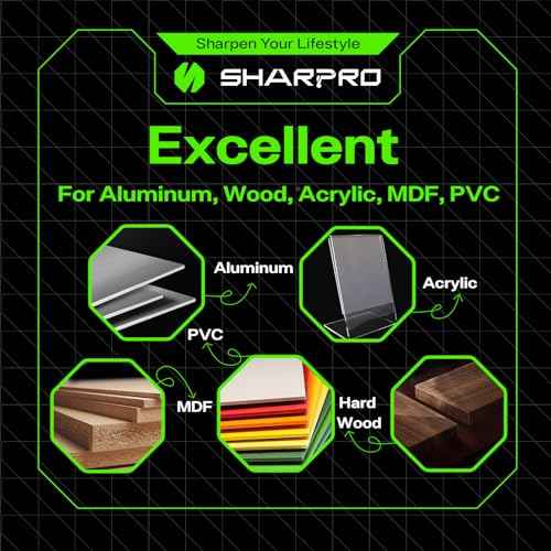 1/4 Downcut Router Bit 1/4 Inch Shank, Extra Long Spiral CNC Router Bits, Carbide Down Cut End Mill for Woodworking, Engraving, Plywood, Mortise and Acrylic