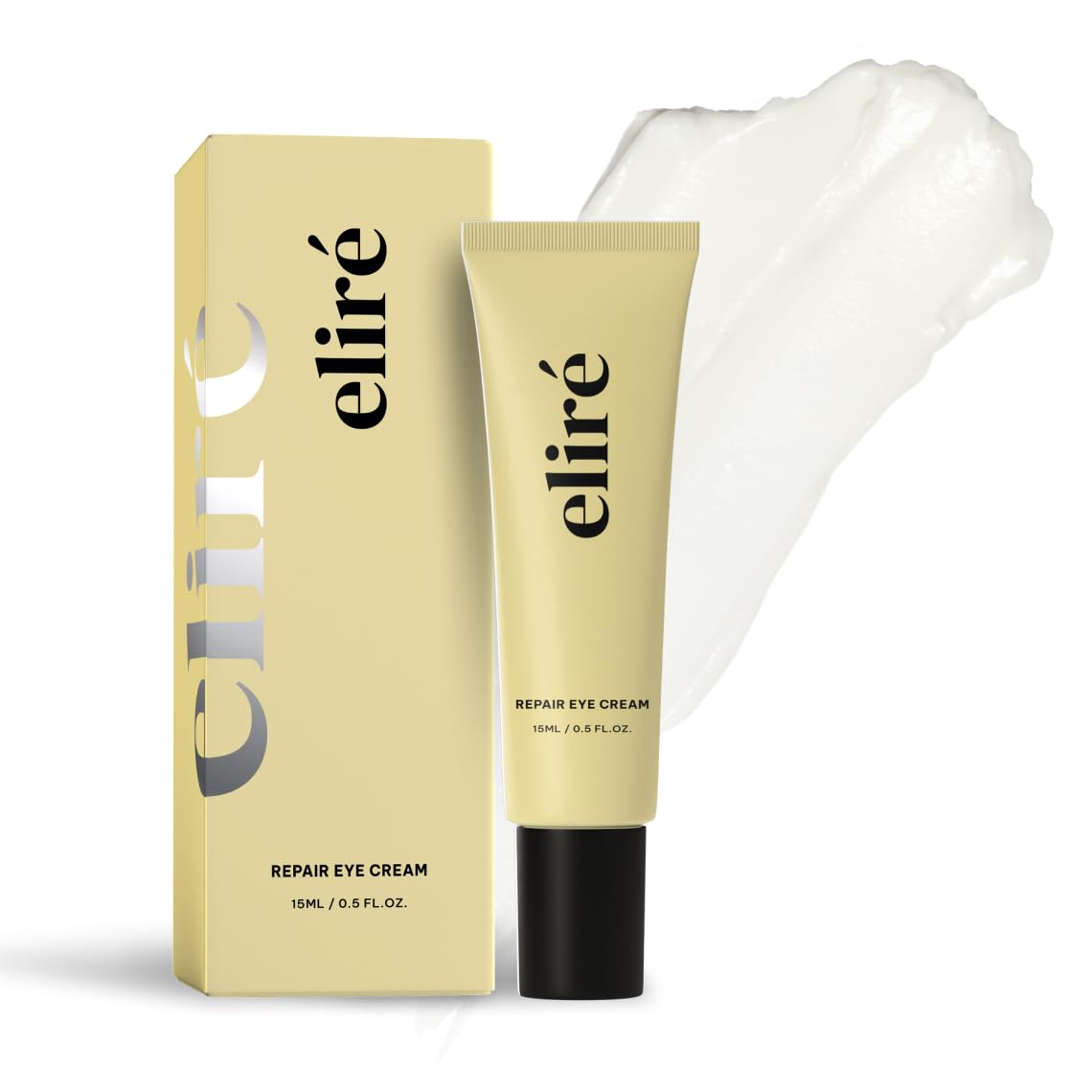ElirÃ© Repair Eye Cream - Restores and Strengthens Delicate Under-Eye Skin - With Ceramides and Caffeine - Reduces Fine Lines, Wrinkles and Puffiness - Fast-Absorbing - Dermatologist-Tested - 15ml