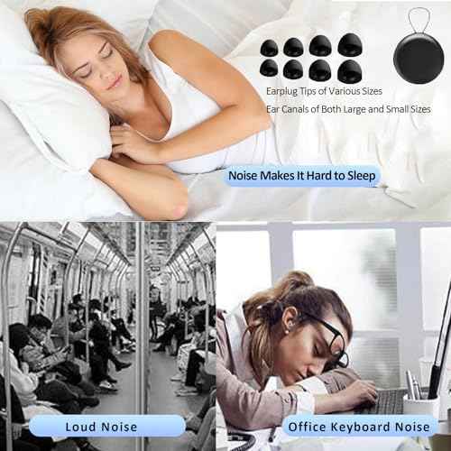 Artevive Earplugs Motorcycle, Ear Plugs for Sleeping, Noise Cancelling Ear Plug, Ear Plug for Noise Reduction - 45db, Super Soft Reusable Silicone Earplugs for Concerts (Mix, One Size)