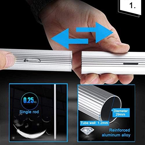 3-12m Window Cleaning Pole, Window Cleaner Kit, Water/Hose Fed Pole, Window Cleaning Brush Equipment, Cleaning Photovoltaic and Solar Panels,5m Rod-30cm Brush Head
