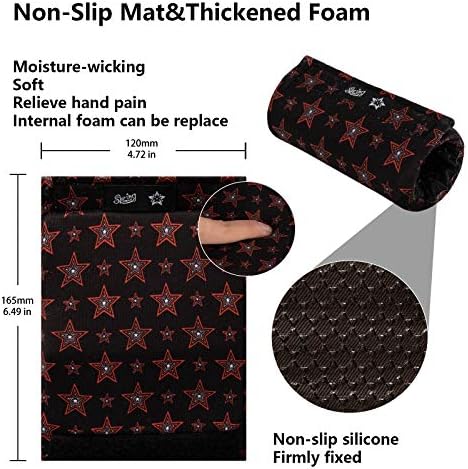 Spring Seaon Universal Walker Handle Padded -Hand Grip (2 Pack) Covers Non-Slip Cushion Padding for Folding Rolling Walker,Rollator Handle-Crutch Handle Pad Grips- Mobility Aid