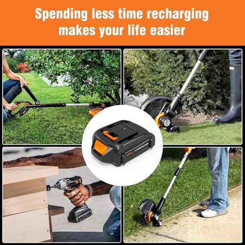 2 Pack Upgraded 3.6Ah WA3525 Battery Replacement for Worx Battery 20V Compatible with Worx 20V Battery WA3520 WA3575 WG151s WG155s WG251s WG255s WG545s WG891 Leaf Blower Tools Batteries(Black)