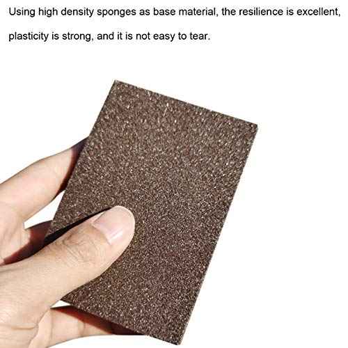 10 Pack 80 Grit Sanding Sponge, Washable and Reusable Sanding Blocks Great for Pot, Pan, Glass, Wood, Metal Sanding