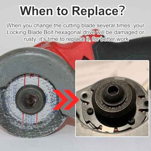 Locking Blade Bolt 14-46-2075 Fits for Milwau-kee 2522-20 Compact 3" Cut-Off Tool Parts (2 Pcs)