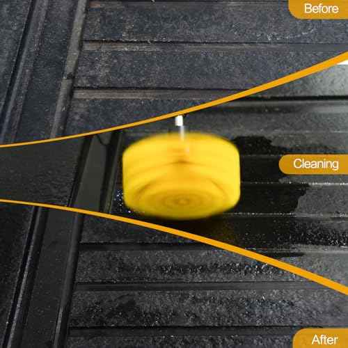 4pcs Drill Brush Attachment Kit, 2025 New Grout Drill Brush Set, All Purpose Power Scrubber Cleaning Kit for Bathtubs, Tile Grout Lines, Bathroom, Showers, Tile, Tile Seams