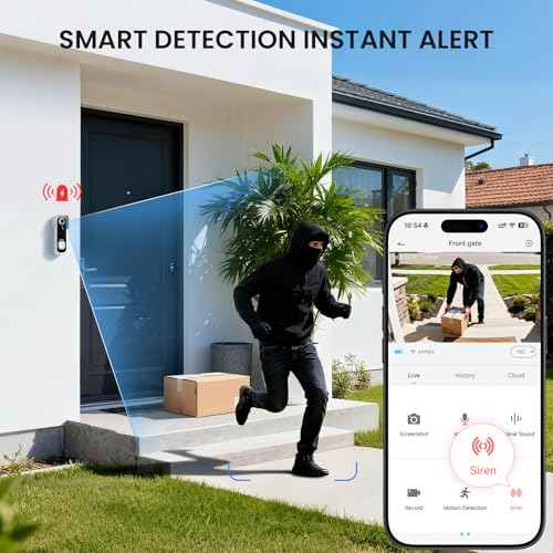 ieGeek Doorbell Camera Wireless No Subscription - Wireless Video Doorbell with Chime, Doorbell with Camera 1080P, Voice Changer, 2-Way Audio, PIR Motion Detection, Only 2.4Ghz WiFi, Works with Alexa