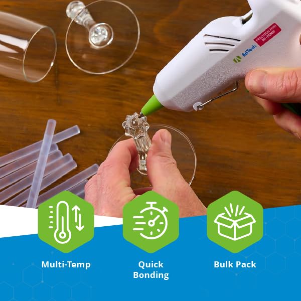 AdTech Hot Glue Sticks, 4 Inch Mini Size, Clear (550 Sticks) | Multi-Temperature, Quick Bonding for Crafting, DIY & School Projects | Fits Mini Glue Guns | Made in the USA