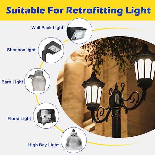 GEPLAD 1500 Watt Replacement LED Corn Bulb, 150 Watt E39 Mogul Base, 23,700 Lumens, 5000K Daylight, (Not Dimmable) 2-Pack