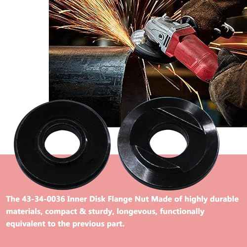 43-34-0036 Replacement Milwauke Inner Disk Flange Fits For Milwauke Angle Grinders 2680-20, 2680-22, 6116-30, 6116-31, 6122-30, 6122-31, 6123-30, 6123-31, 6140-30, 6140-33(1 Pcs) (1Pcs)