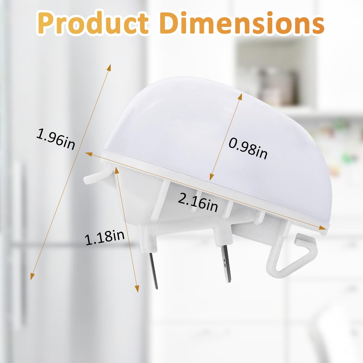EAGLEGGO W11251749 Refrigerator LED Light Bulb for Whirlpool Kitchenaid Kenmore Amana Refrigerator Freezer Light Replaces AP7192759 W11520324 W11468934 W11549780 W11449273 W11602886 Fridge Light