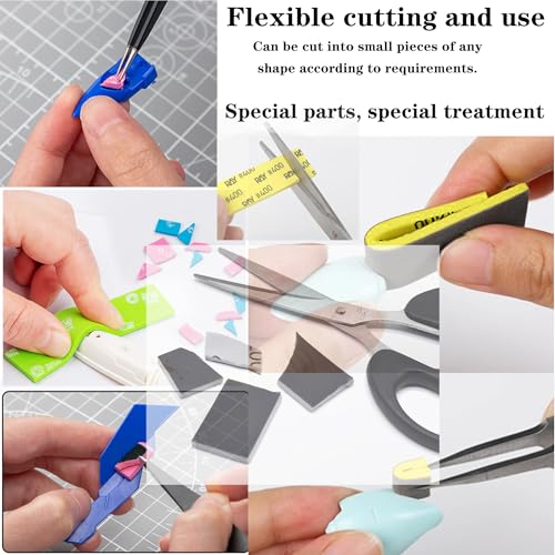 3mm Sanding Sponge 15Pc 800-2000 Grit Wet Dry for Gundam Models 3D Printing PLA