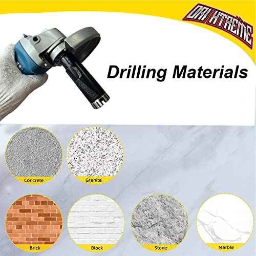 Diamond Core Drill Bits 1-3/8 Inch Granite Hole Saw for Dry Drilling Concrete Marble Stone with 5/8-11 Thread 35mm