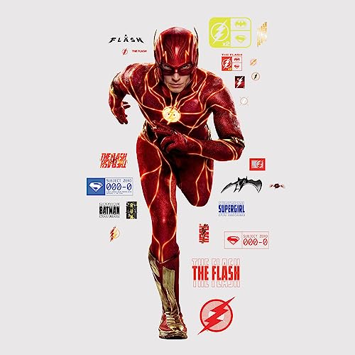 RoomMates RMK5406GM The Flash Peel and Stick Wall Decals