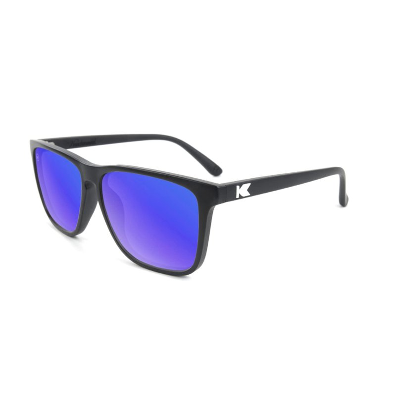 Knockaround Fast Lanes Polarized Sunglasses for Men & Women - Impact Resistant Lenses & Full UV400 Protection, Spanish Rose Frames/Black Smoke Lenses