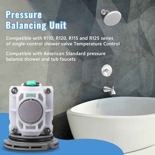 Dreyoo Pressure Balancing Unit Compatible with American Standard M952100-0070a and Pressure Balance Cartridge, Cartridge Replacement Kit for Bath Tub and Shower (Compatible with 023529-0070a)