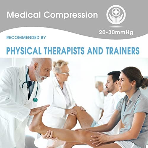 Compression Socks for Women & Men Open Toe (3 Pairs), Ankle Brace Compression Sleeve with Neuropathy, Foot Compression sleeve for Swelling, Pain & Plantar Fasciitis Relief (Gray, M)