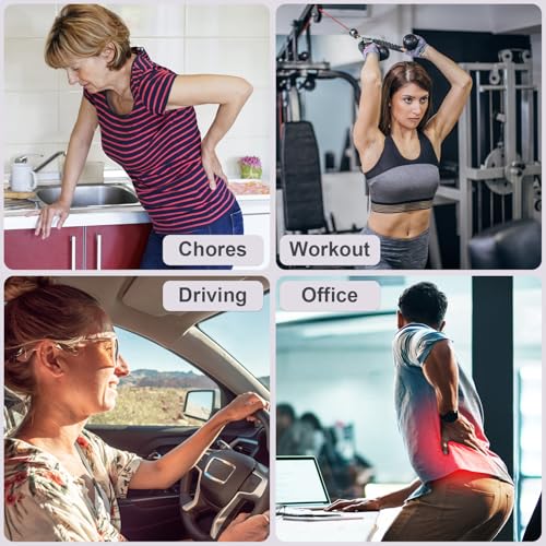 Ultra Breathable Back Brace for Lower Back Pain Relief – Lightweight Thin Soft Back Support Brace for Women & Men – Dual Adjustable Lumbar Support Belt for Herniated Disc, Sciatica, Scoliosis