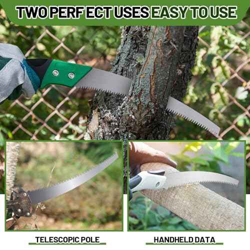 10 Pcs 12 Inch Pole Saw Blade Tree Pruner Replacement Blade Compatible with Corona TP 3841 TP 3811 TP 3714 TP 3712 TP 3702 TP 2712 TP 2612 TP 2512 Pruning Saws Trimmers, 3 Cutting Surface