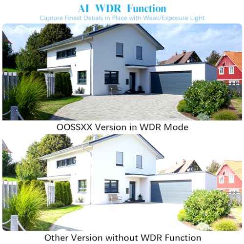 OOSSXX (2-Way Audio & PTZ Camera) 5MP Extend Wireless PTZ Camera WiFi Security System Pan, 24/7 Auto Tracking for Outdoor Indoor,Night Vision,2-Way Audio Surveillance DVR Set