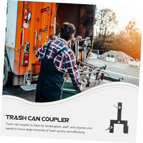 Wheeled Trash Can Coupler Connector Clip for Hauling Multiple Garbage Containers Durable Heavy Duty Trash Can Hook for Transport and Storage