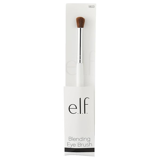 e.l.f. Blending Eye Brush, Makeup Brush For Eyeshadow & Eyeliner, Creates A Natural Finish, Made With Synthetic Bristles, Vegan & Cruelty-Free