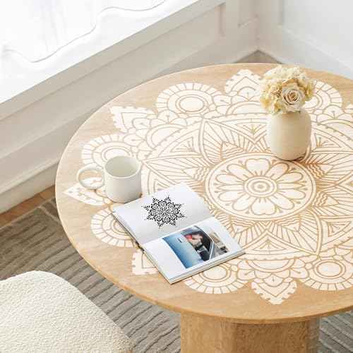 Mandala Stencils for Crafts Reusable - 10 Pcs Bohoemian Mindfulness Large Stencils for Painting on Wall Home Decor Furniture