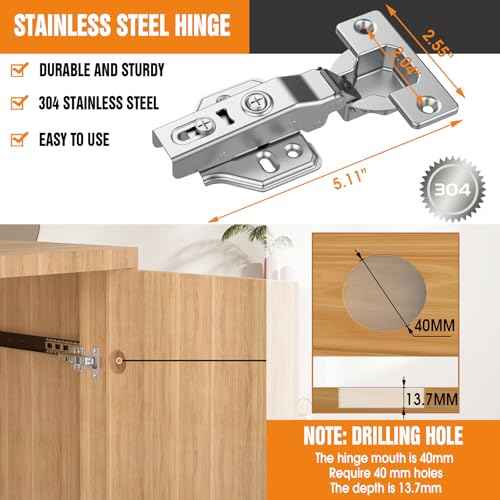 Pisman Pocket Door Slides 12 inch 4 PCS and Pocket Door Hardware for Inset and Cabinet Door, Disappearing and Hidden The Slides and The Hinges.